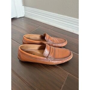 Flag Ltd. Men's 'Nappa Glove' Tan Penny Loafers  9.5